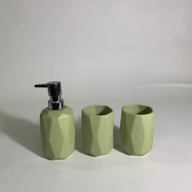 陶瓷綠色盥洗用具