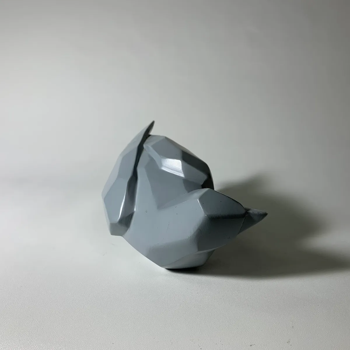 塑料灰色小鳥擺飾 2