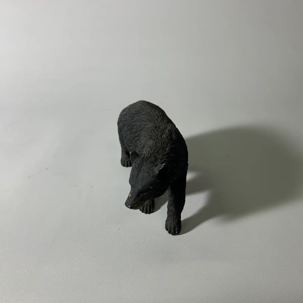 樹脂黑色仿真熊擺飾 3