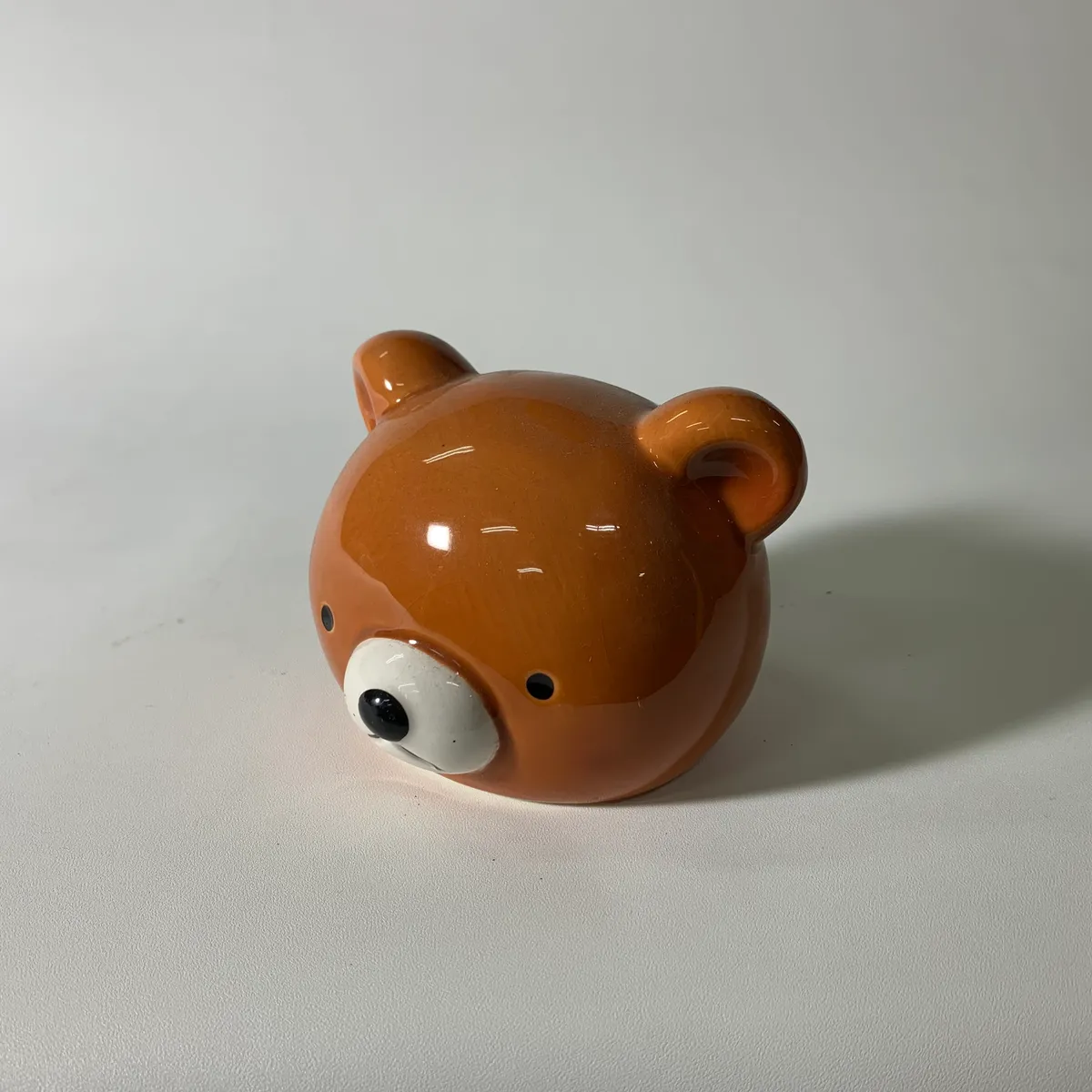 陶瓷棕色熊頭存錢筒 2