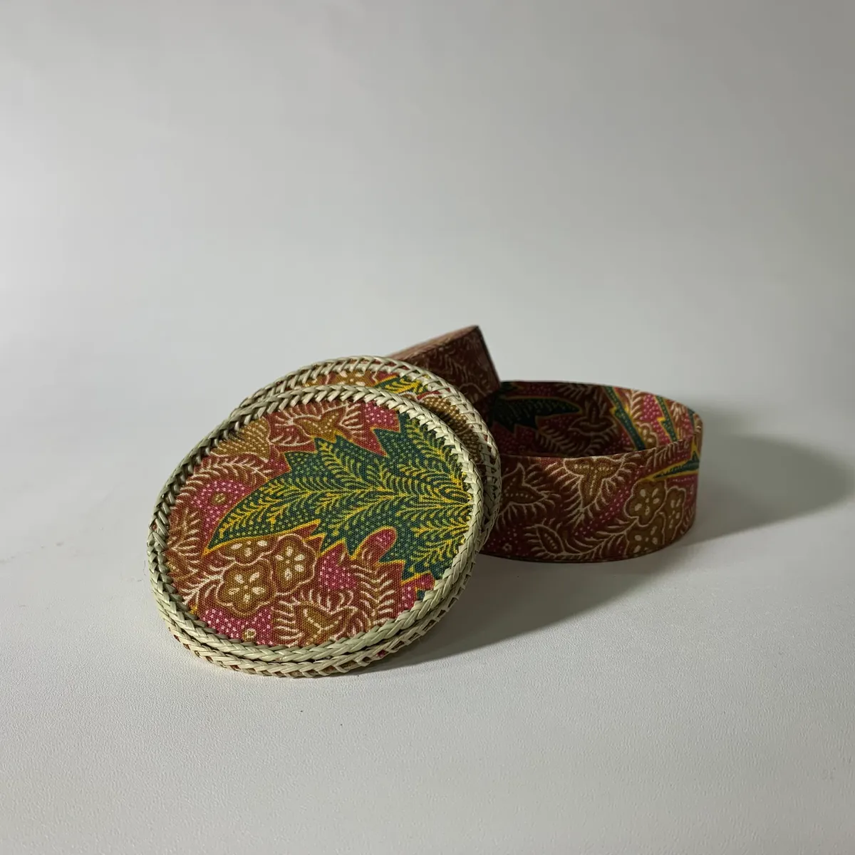 布質紅色杯墊組 2