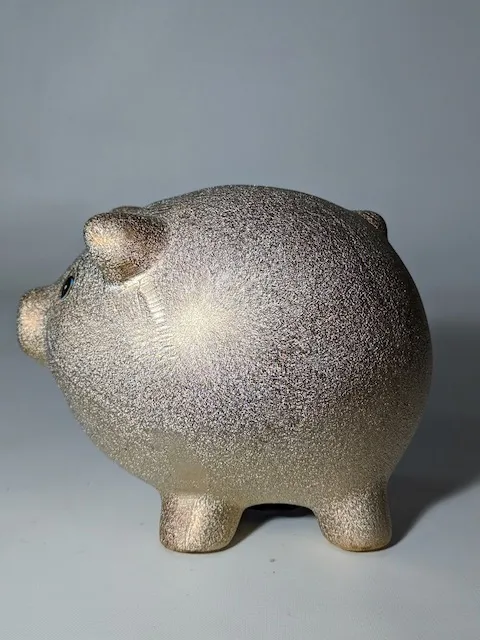 陶瓷金色小豬撲滿 3