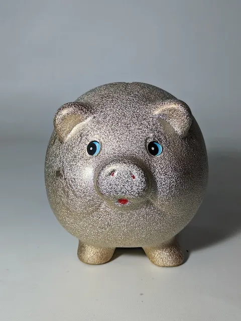 陶瓷金色小豬撲滿