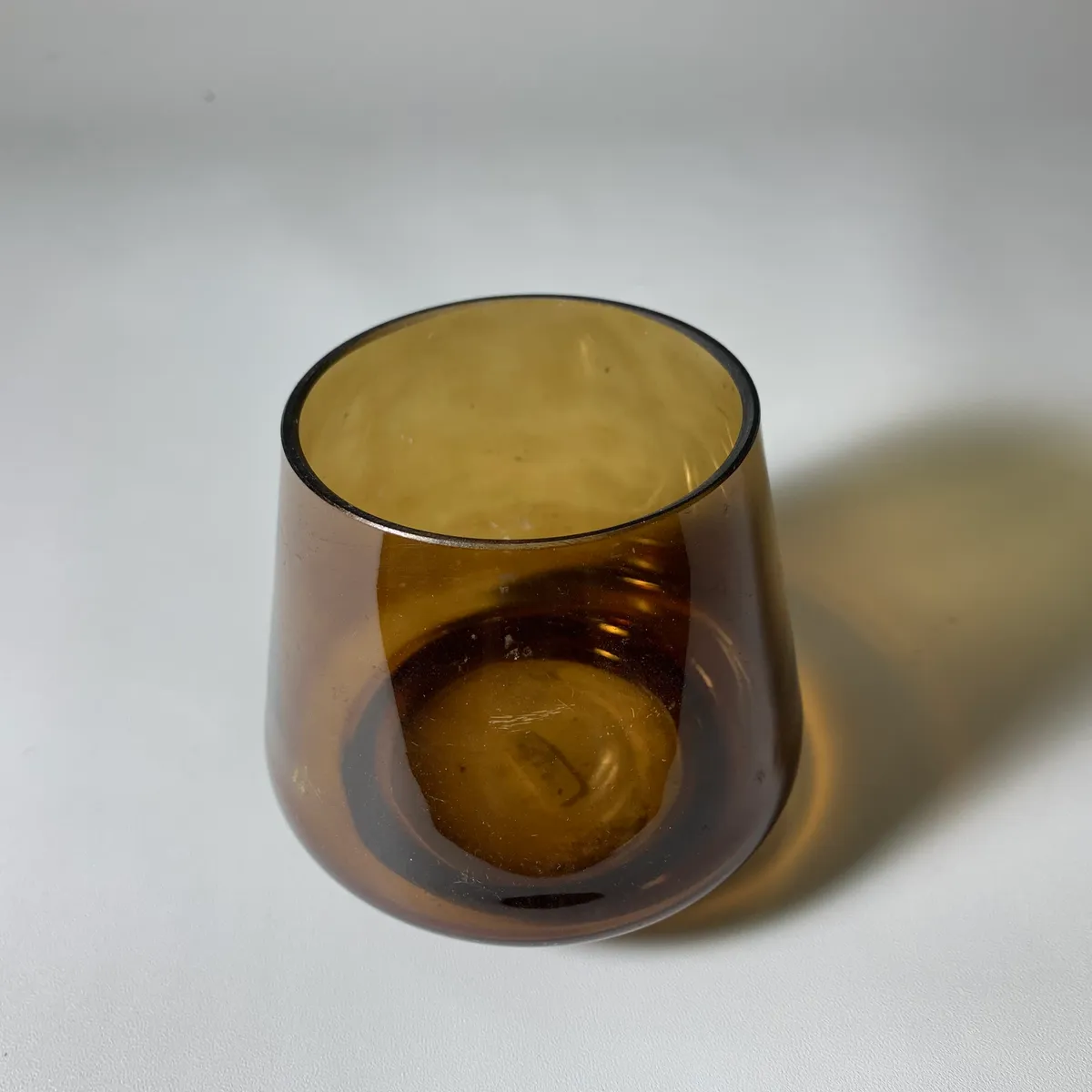 玻璃棕色燭台 2