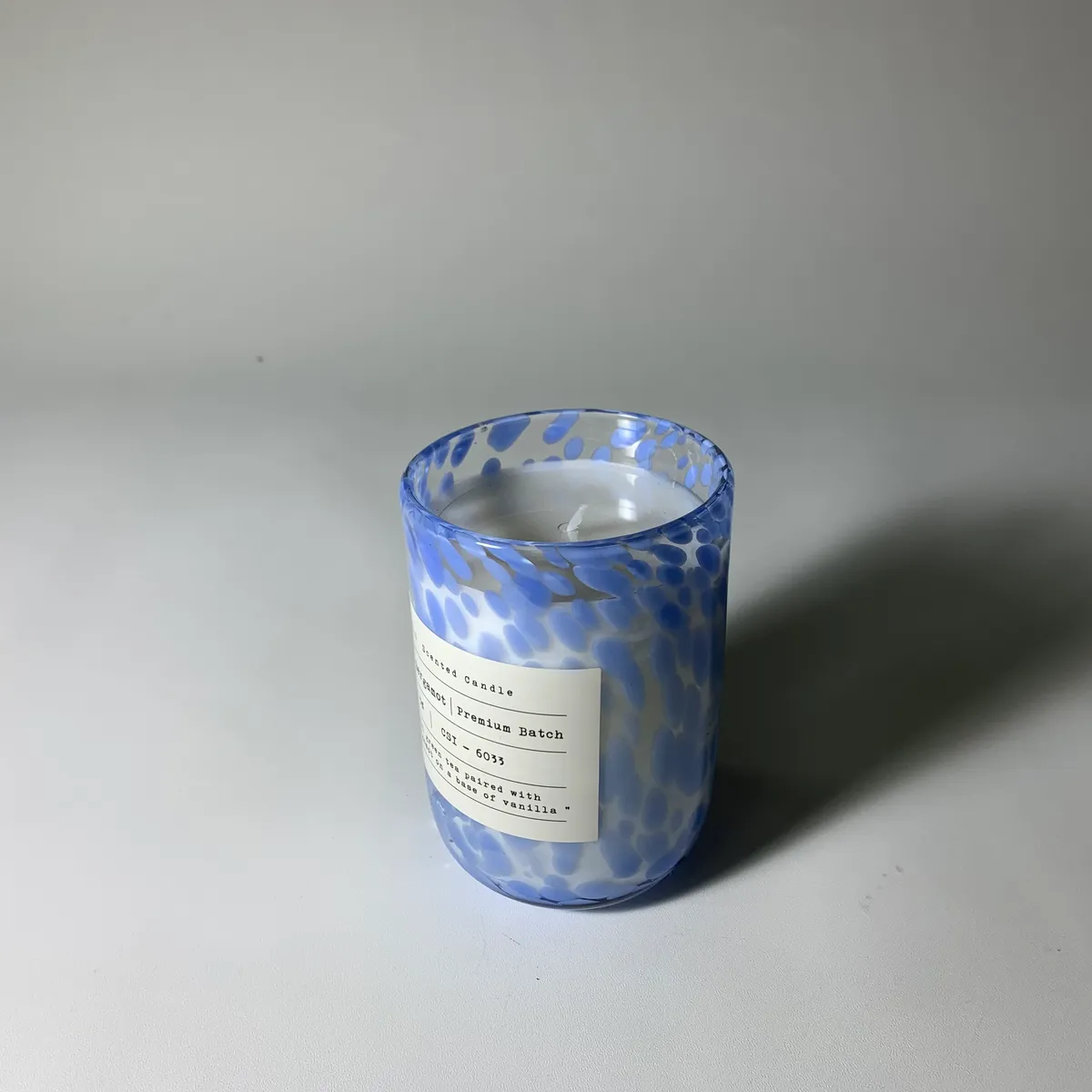 玻璃藍色罐裝蠟燭 3