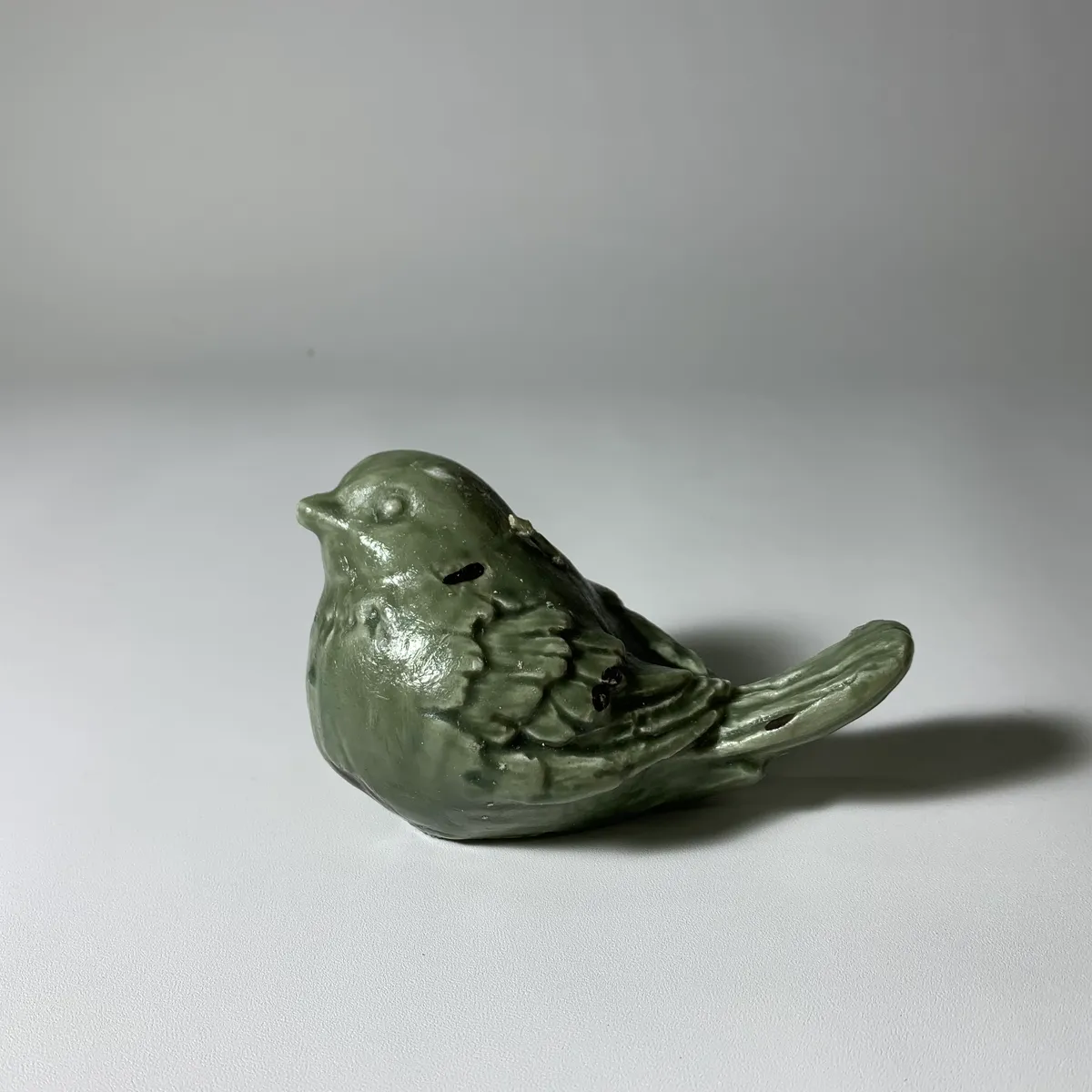 蠟質綠色鳥造型蠟燭 2