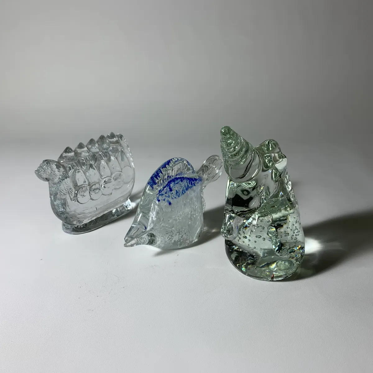 玻璃透明恐龍造型擺飾