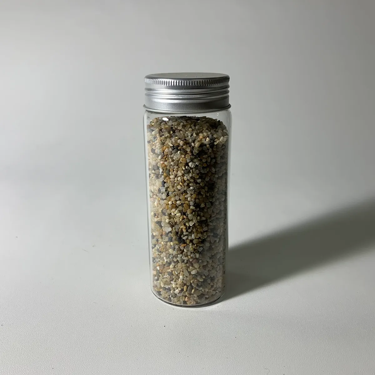 玻璃棕色細沙礦物瓶