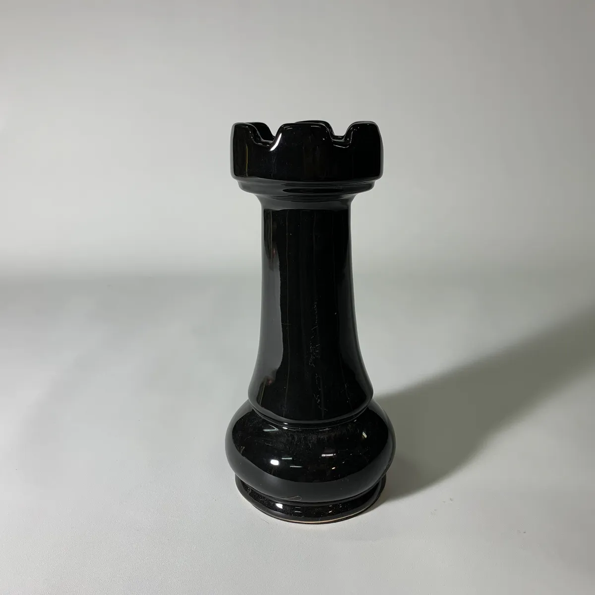 陶瓷黑色西洋棋城堡擺飾