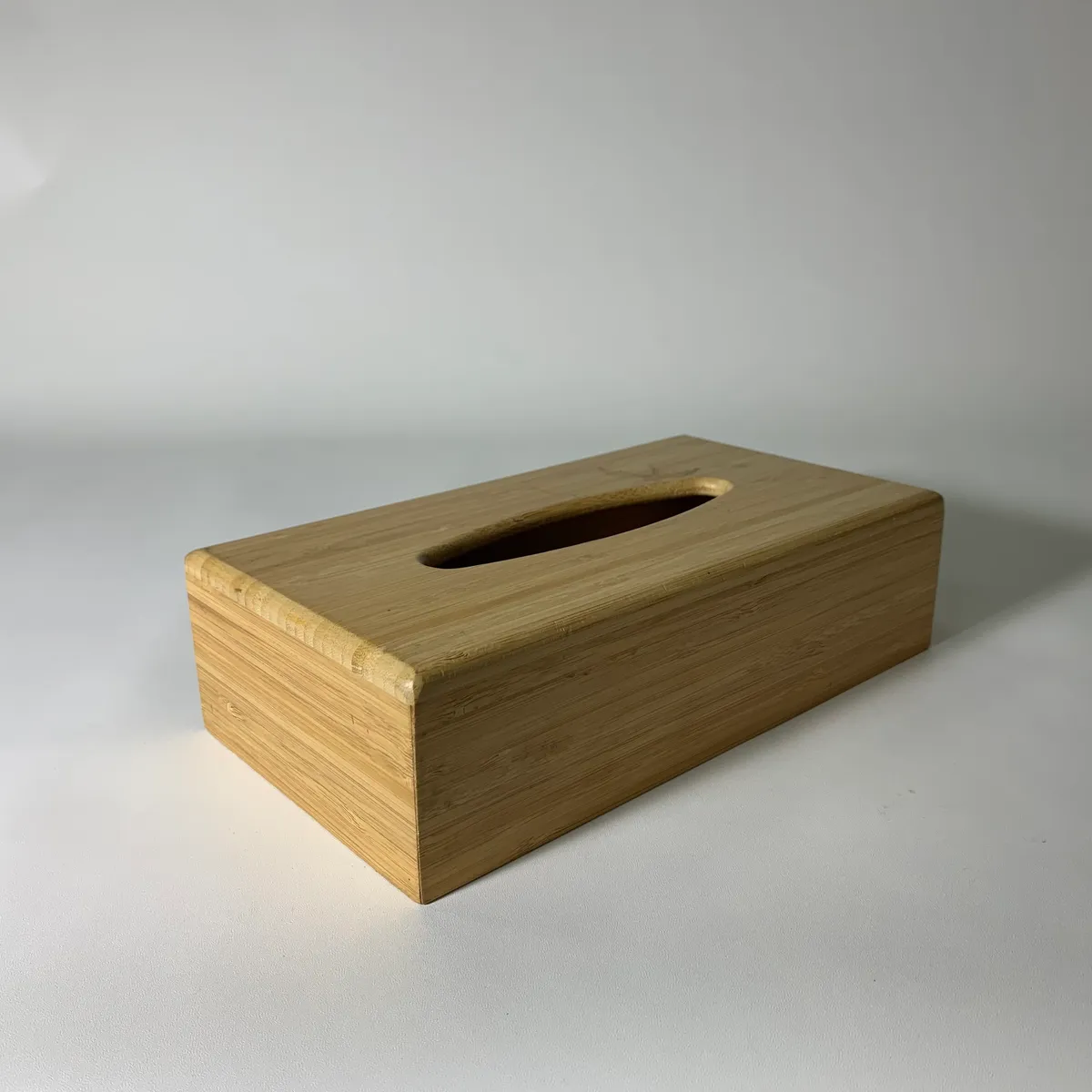 木質木色扁型面紙盒