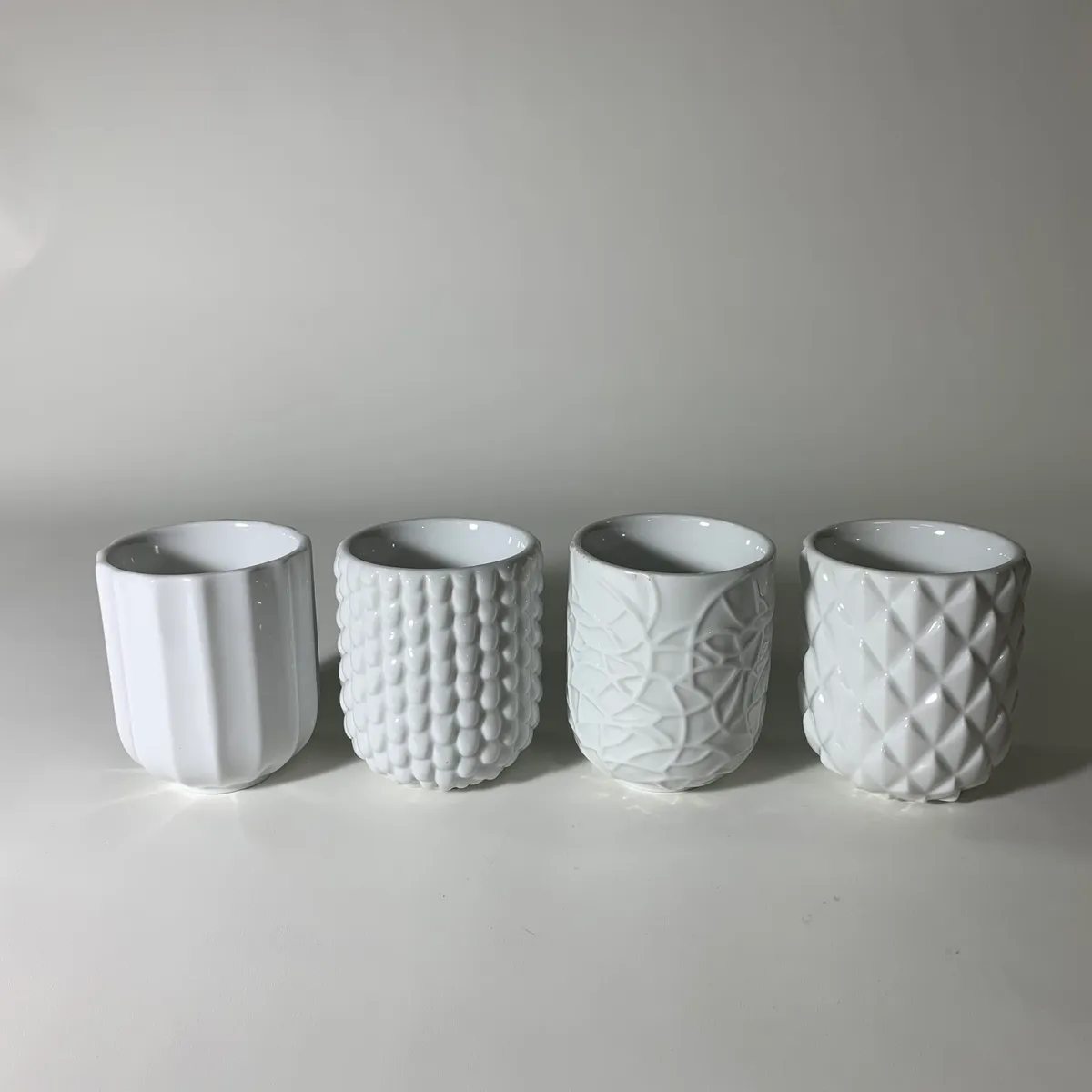 陶瓷白色水果造型杯4款 2