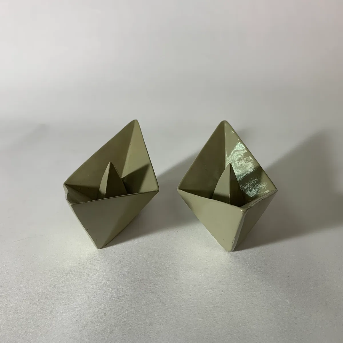樹脂綠色摺紙帆船擺飾 2