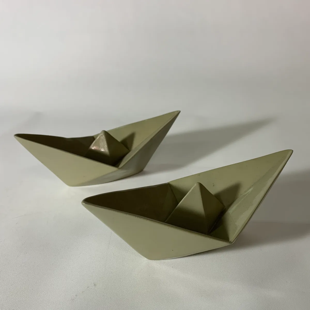 樹脂綠色摺紙帆船擺飾 3