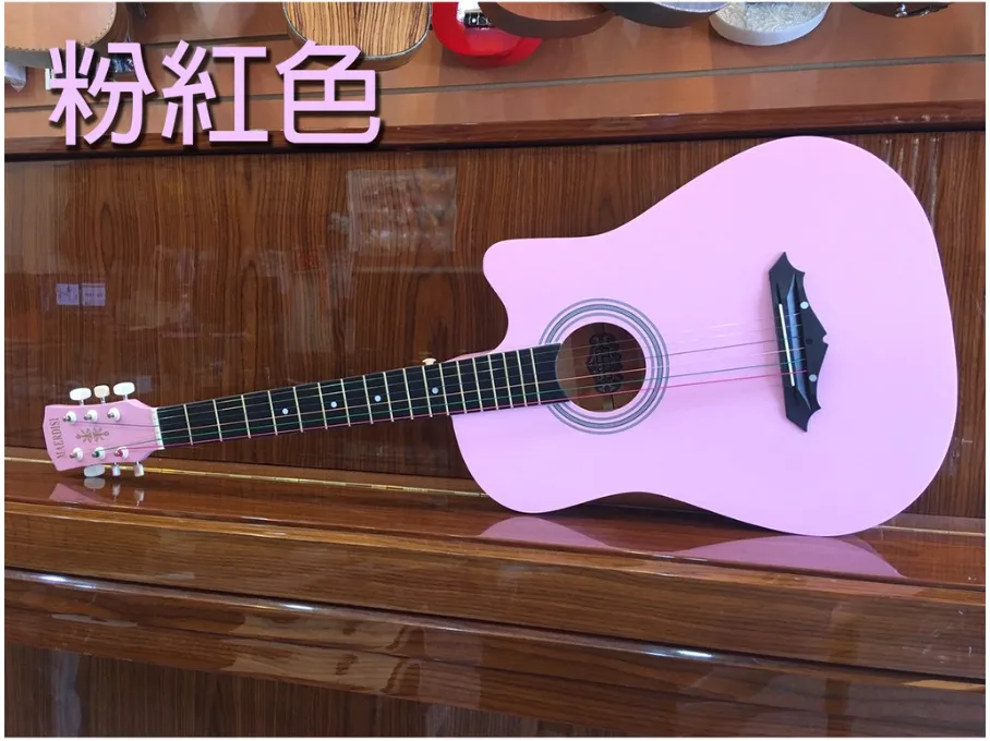 粉紅色練習吉他U-M7-1