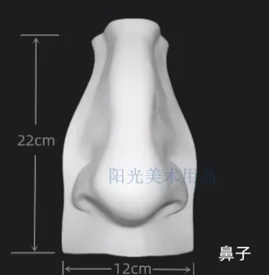 白色鼻子石膏壁掛
