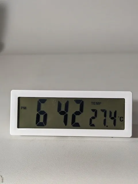 白色塑膠電子鐘(Y) 2
