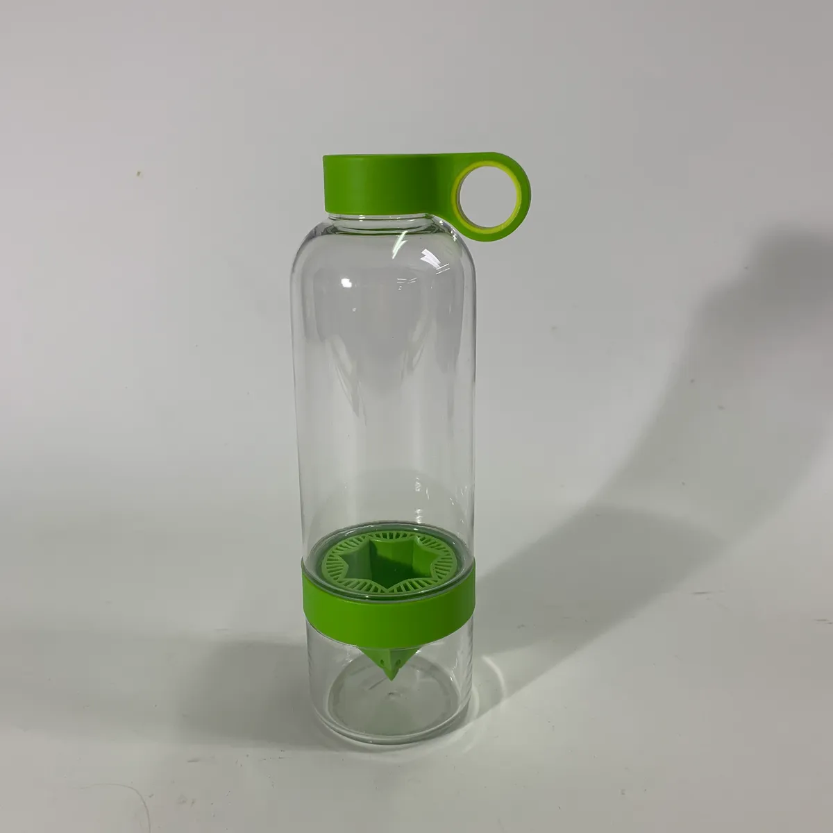 玻璃透明綠色榨檸檬汁壺