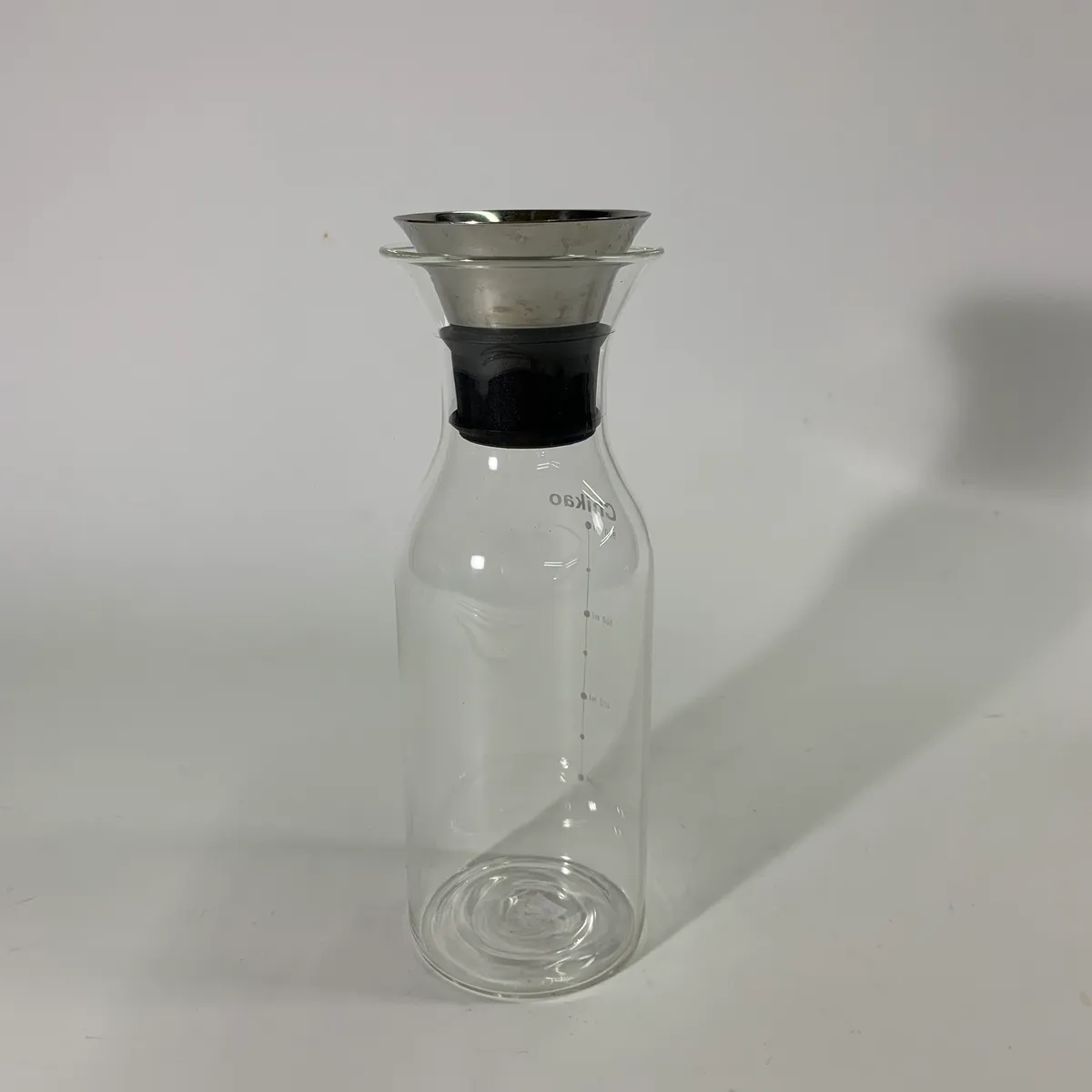 玻璃透明黑蓋冷水壺
