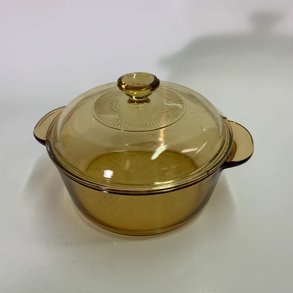 玻璃棕色康寧湯鍋