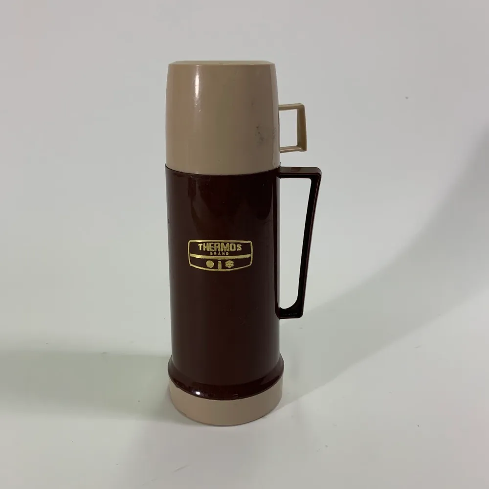 塑膠棕色thermos保溫水壺
