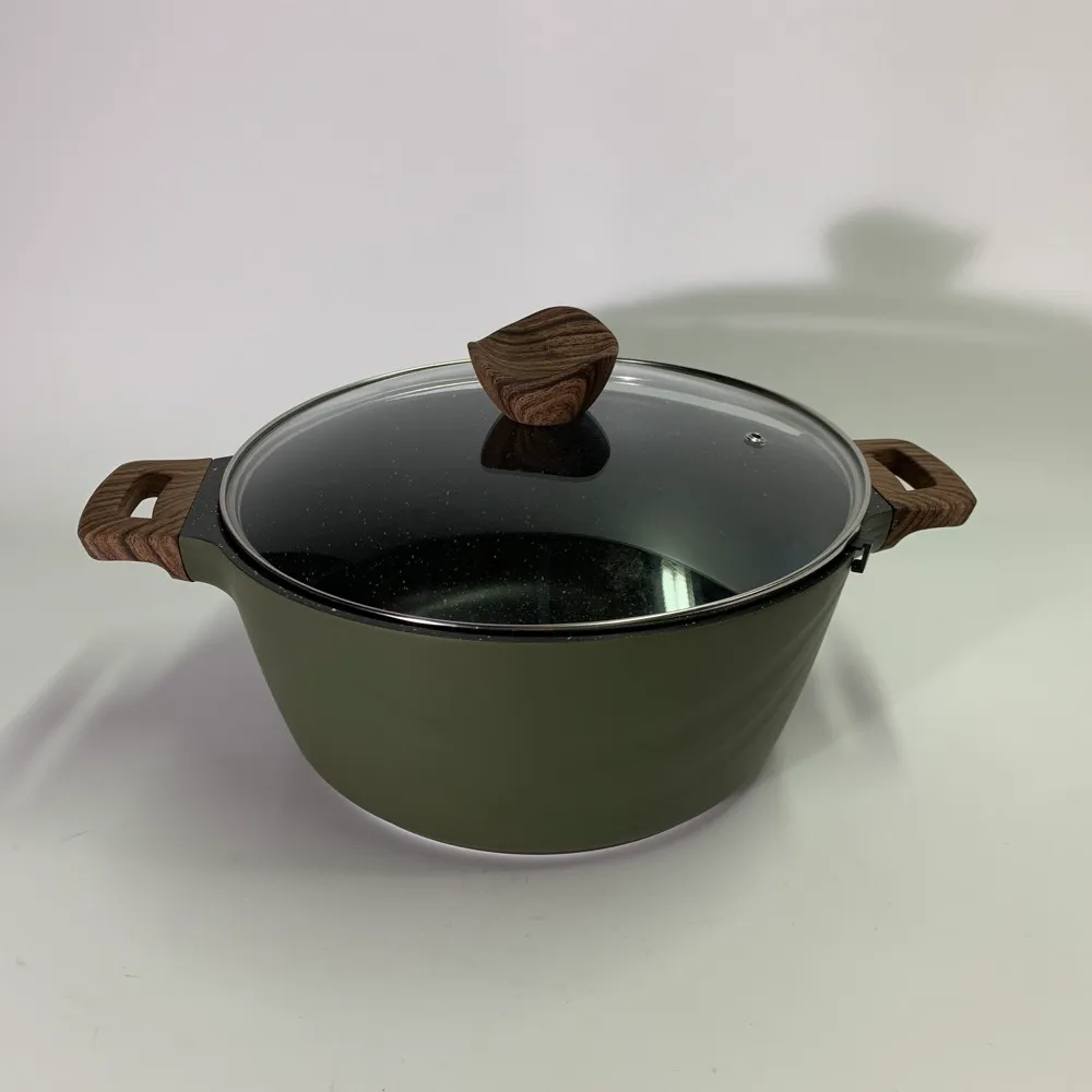 金屬綠色雙耳湯