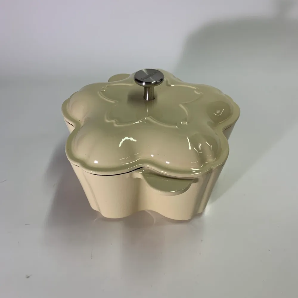 陶瓷米色Besteck櫻花造型鍋