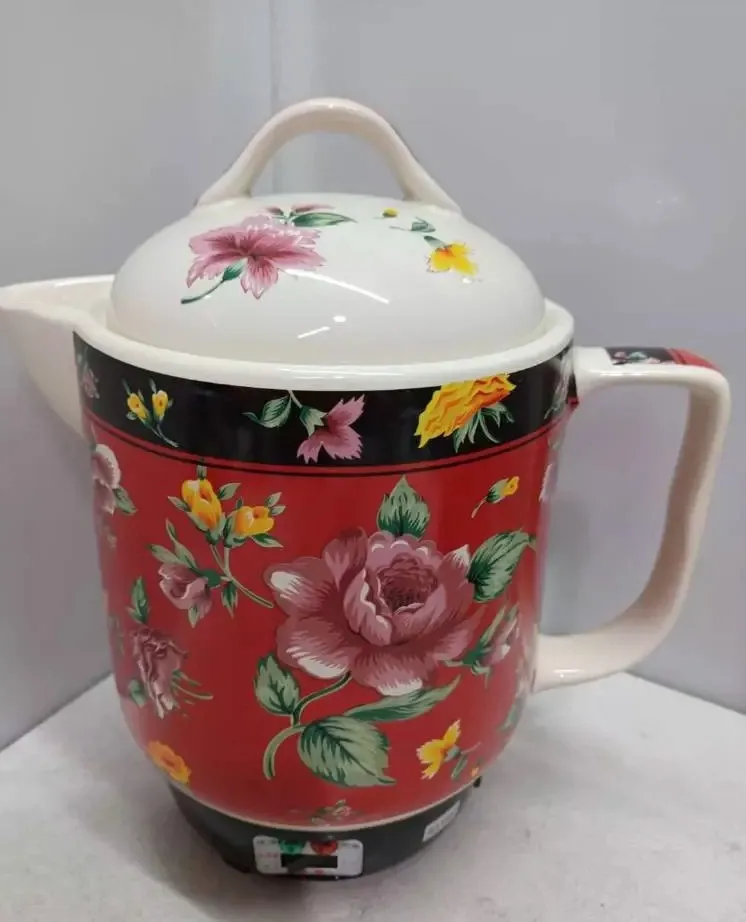 華鼎 牡丹花陶瓷 煎藥壺