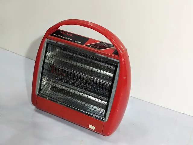 紅色圓潤型電暖器 3