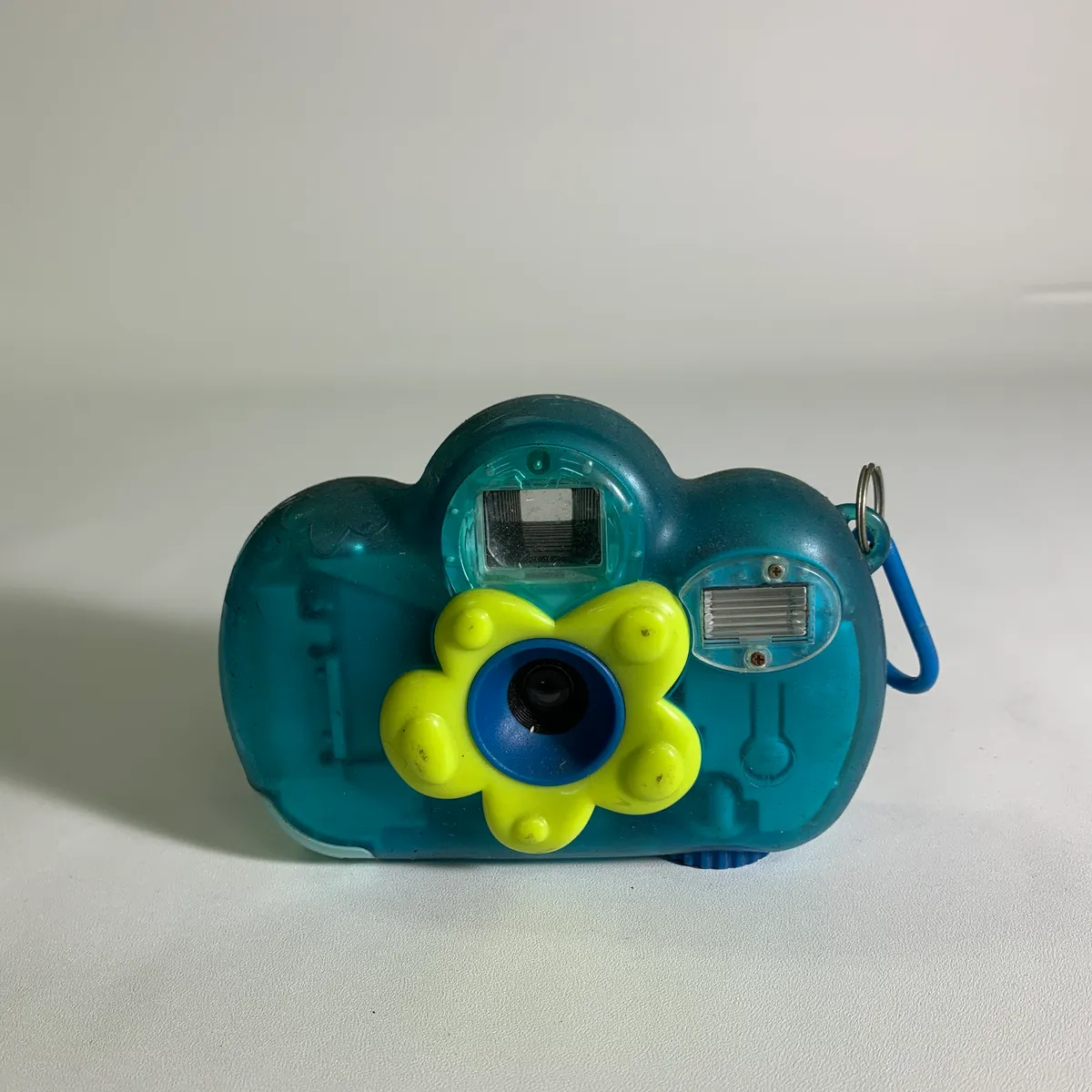 flower teal camera