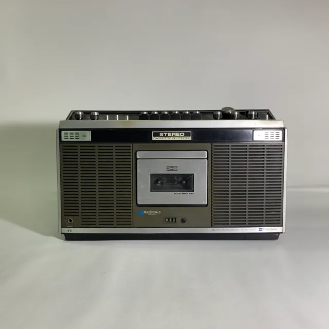 stereo cassette recorder brown
