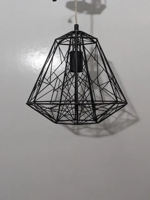 黑色工業風鐵線條吊燈
