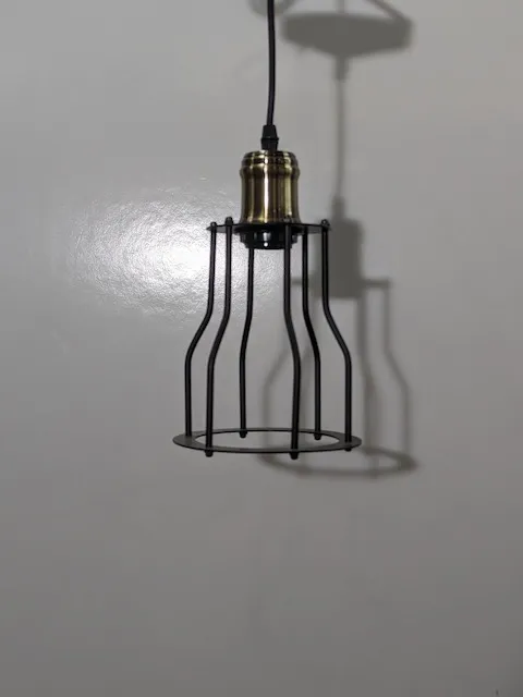 黑色工業風簡易線條吊燈