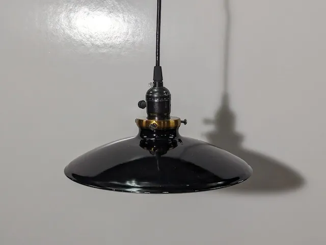 黑色工業風圓盤吊燈