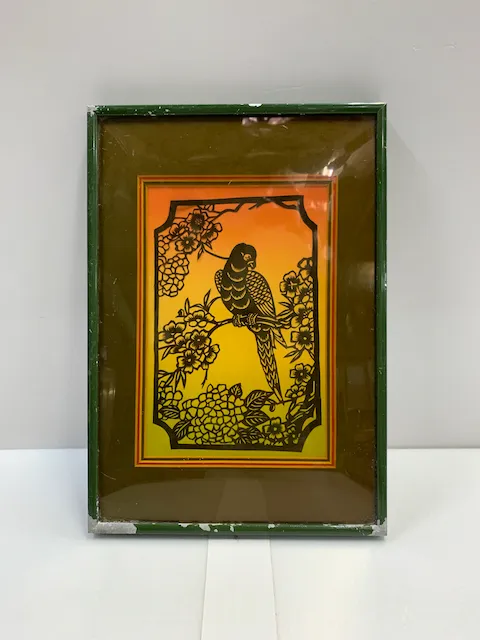 無框 鳥雕紙圖