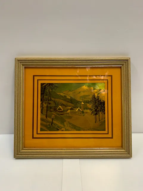 木框 山景房子圖