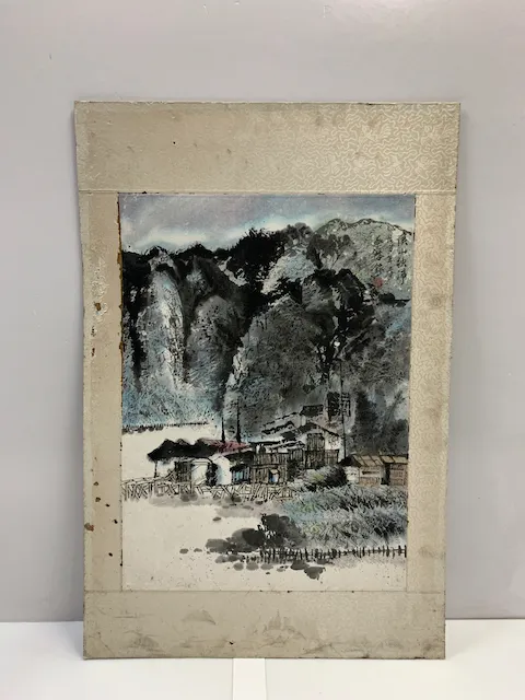 無框 墨水山水畫