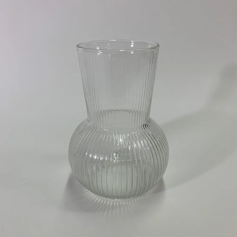 紋路透明玻璃花瓶 2