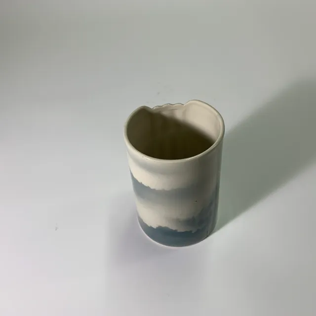 米藍水墨圖小花瓶