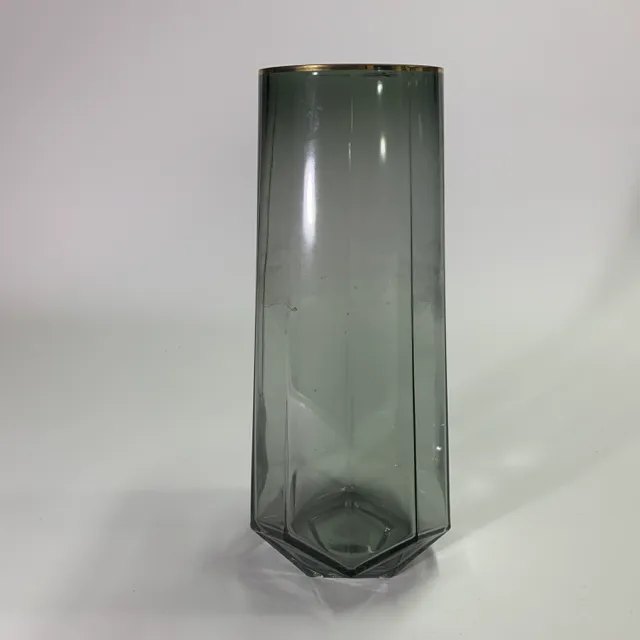 黑色透明玻璃花瓶高