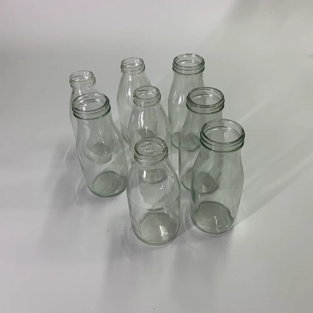 牛奶透明玻璃瓶 8入
