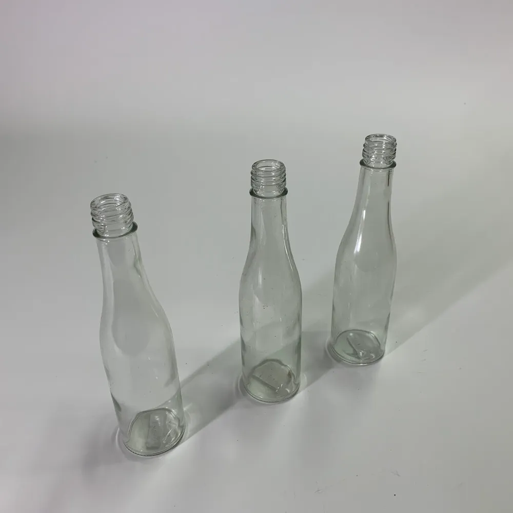 透明玻璃瓶小口 3入細長