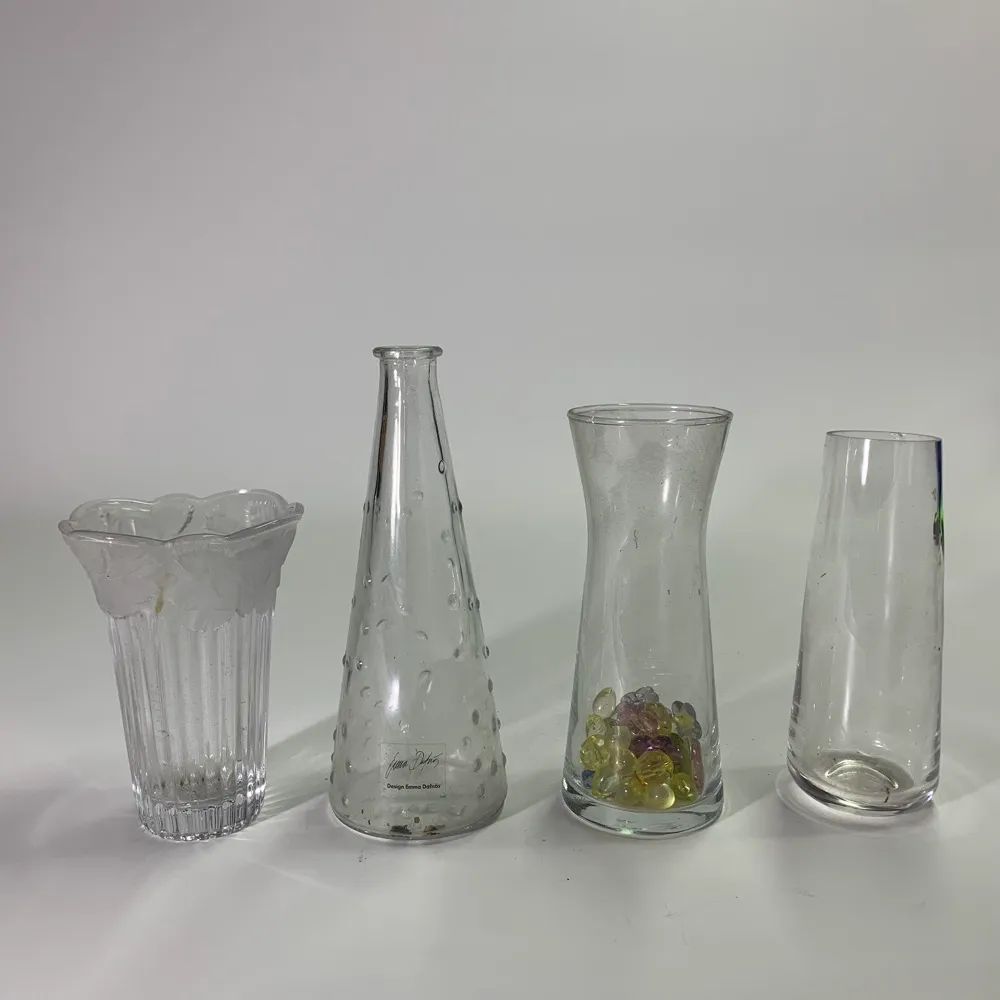 多造型透明玻璃瓶 5入組