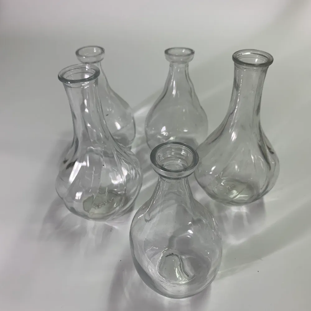 透明玻璃瓶小口 5入