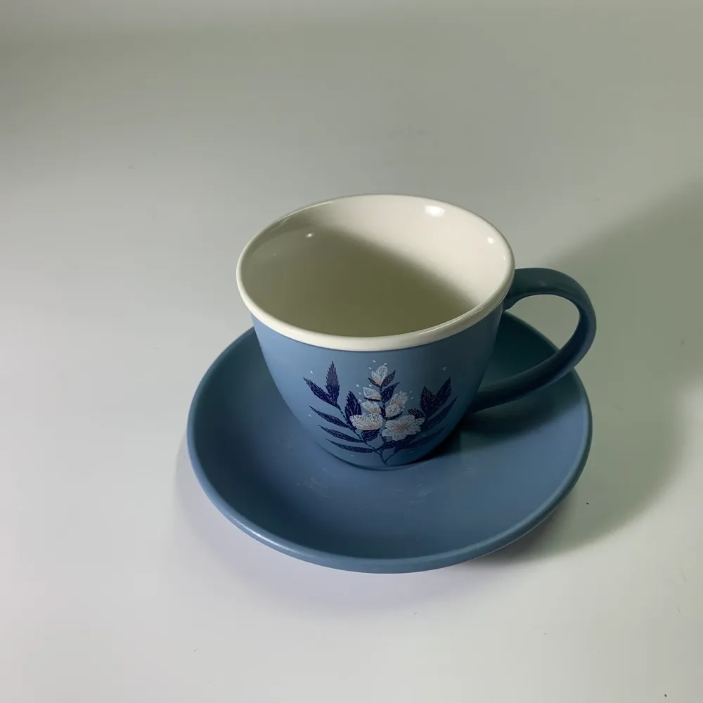 藍色陶瓷花圖案下午茶 1組