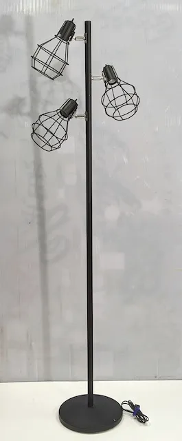黑色工業風三頭立燈