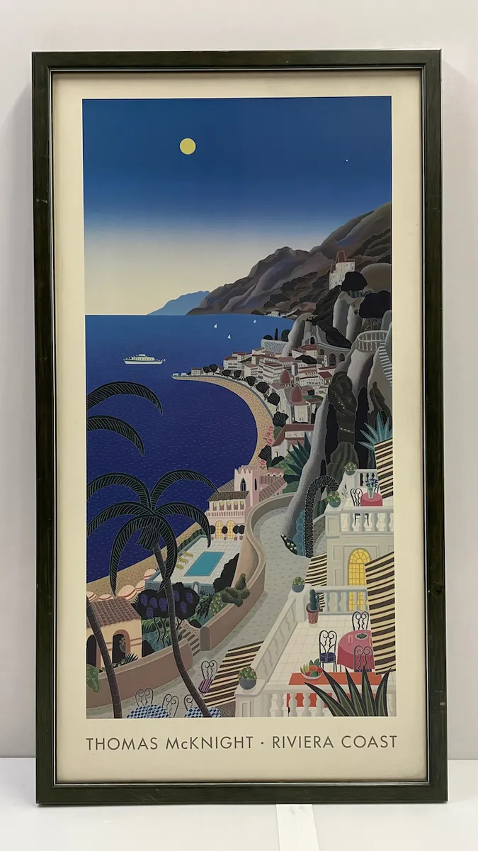 綠色木框Thomas Mcknight-Riviera Coast輸出畫