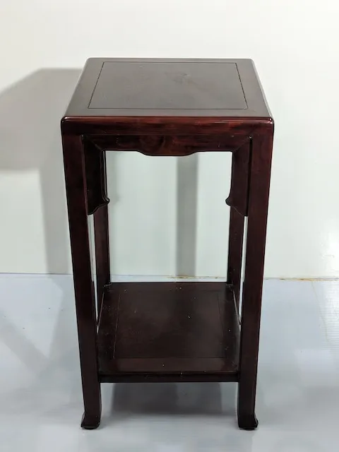 胡桃色木質邊几 2