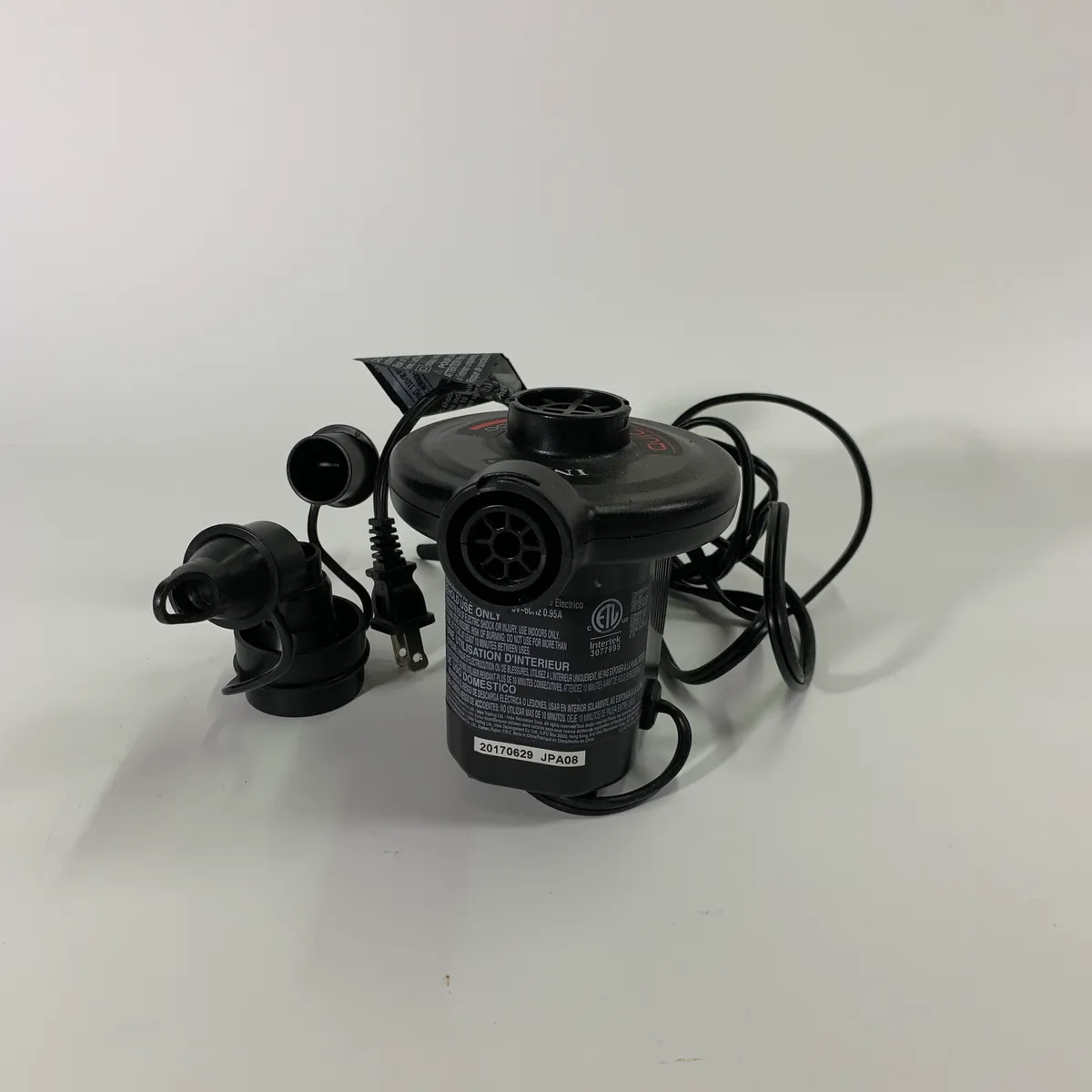 INTEX 黑色電動打氣機