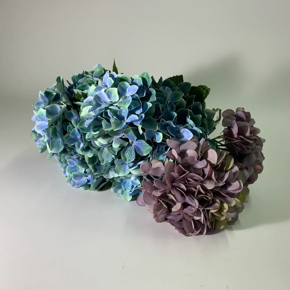 藍紫色繡球人造花